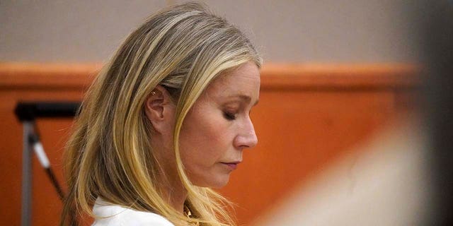 Gwyneth Paltrow sits in court Wednesday, March 22, 2023, in Park City, Utah. 