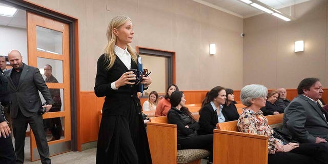 Gwyneth Paltrow wore a Goop cardigan to court one day.