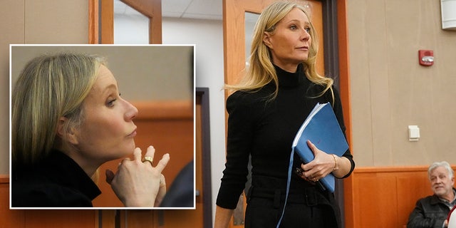 Gwyneth Paltrow listens to testimony on the sixth day of court in Utah.