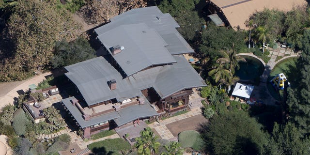 A photo of the alleged haunted house Elvira sold to Brad Pitt.