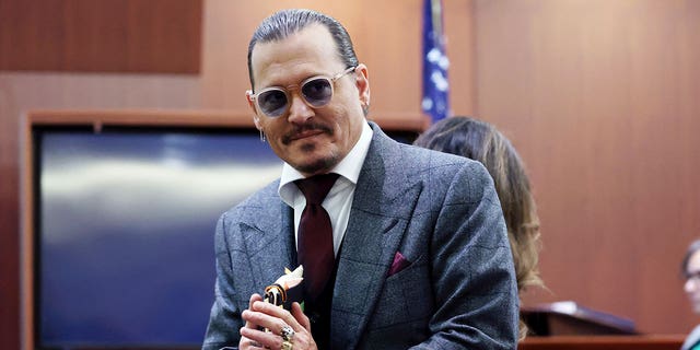 Johnny Depp in courtroom