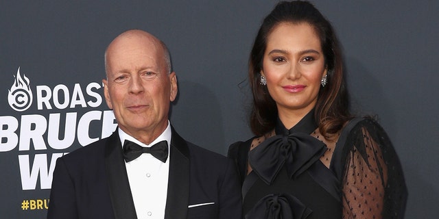 Bruce Willis and his wife Emma Hemming Willis at the roast of Bruce Willis