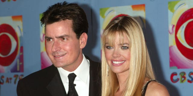Charlie Sheen and Denise Richards on the red carpet