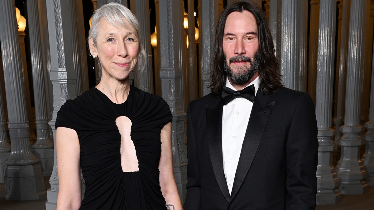 Keanu Reeves and Alexandra Grant at LACMA event