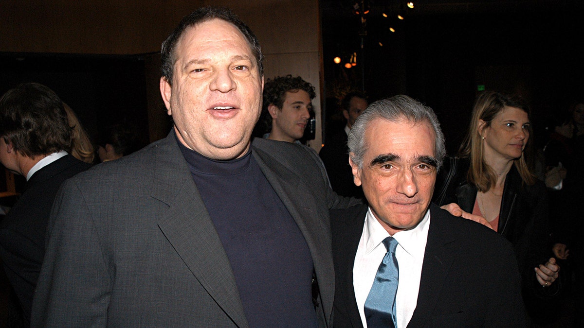 Harvey Weinstein and Martin Scorsese posing together