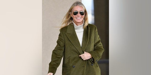 Gwyneth Paltrow appeared happy while leaving the courtroom.