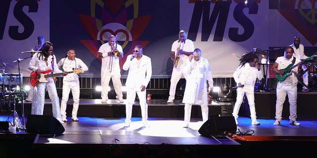 Eath Wind & Fire performing at the 28th Annual Race to Erase MS: Drive-In Gala 