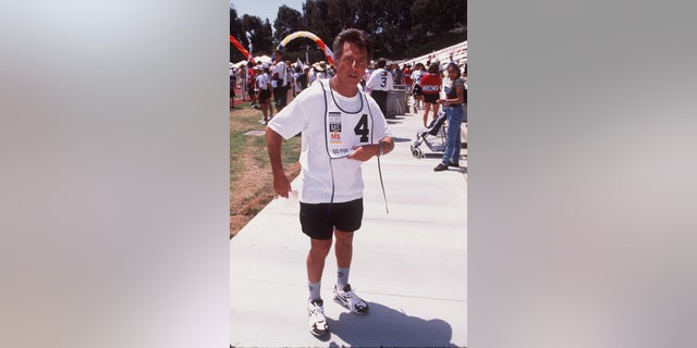 Dustin Hoffman at Race to Erase MS event in 1996