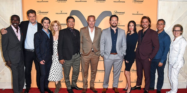 The cast of "Yellowstone" at the season 2 premiere party