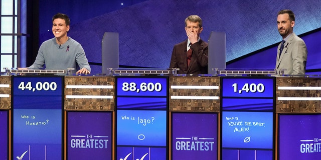 James Holzhauer, Ken Jennings and Brad Rutter play "Jeopardy!"
