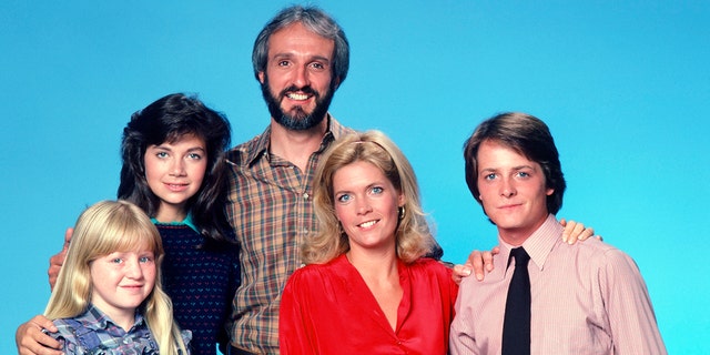 The cast of Family Ties in a promo pic