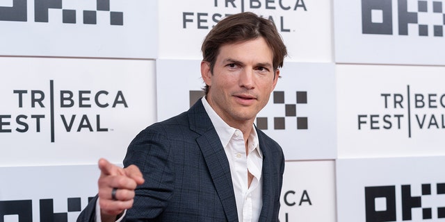 Ashton Kutcher in a blazer
