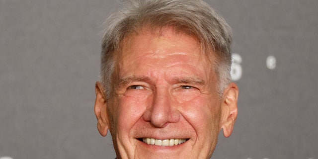 Close up of smiling Harrison Ford