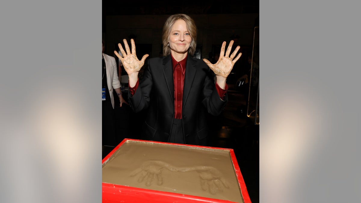 Jodie Foster Hand and Footprint ceremony