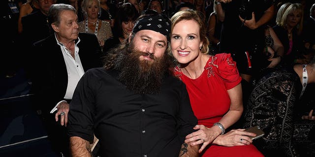 korie and willie robertson at the acms