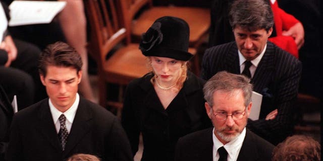 Tom Cruise at Princess Diana's funeral