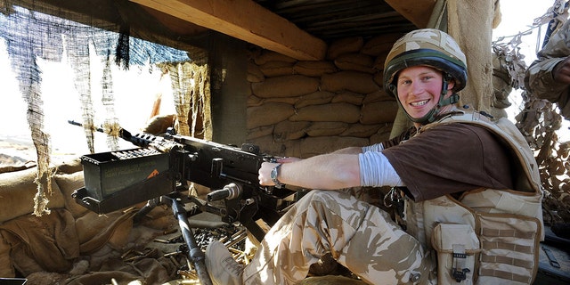 Prince Harry in military gear