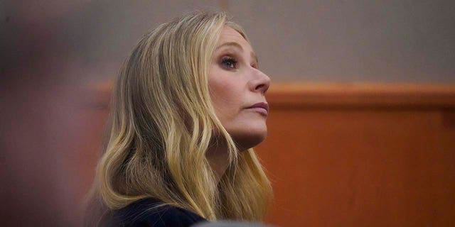 Gwyneth Paltrow sits in court on Friday.