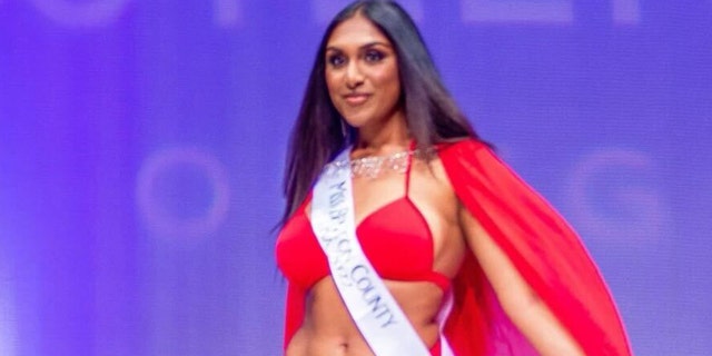 Manju bangalore competing in the Miss Oregon pageant