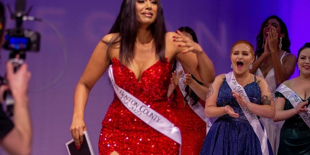Manju Bangalore finding out she's the next Miss Orgeon USA