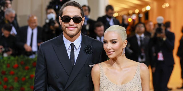 Pete Davidson and Kim Kardashian attended the Met Gala together in 2022.