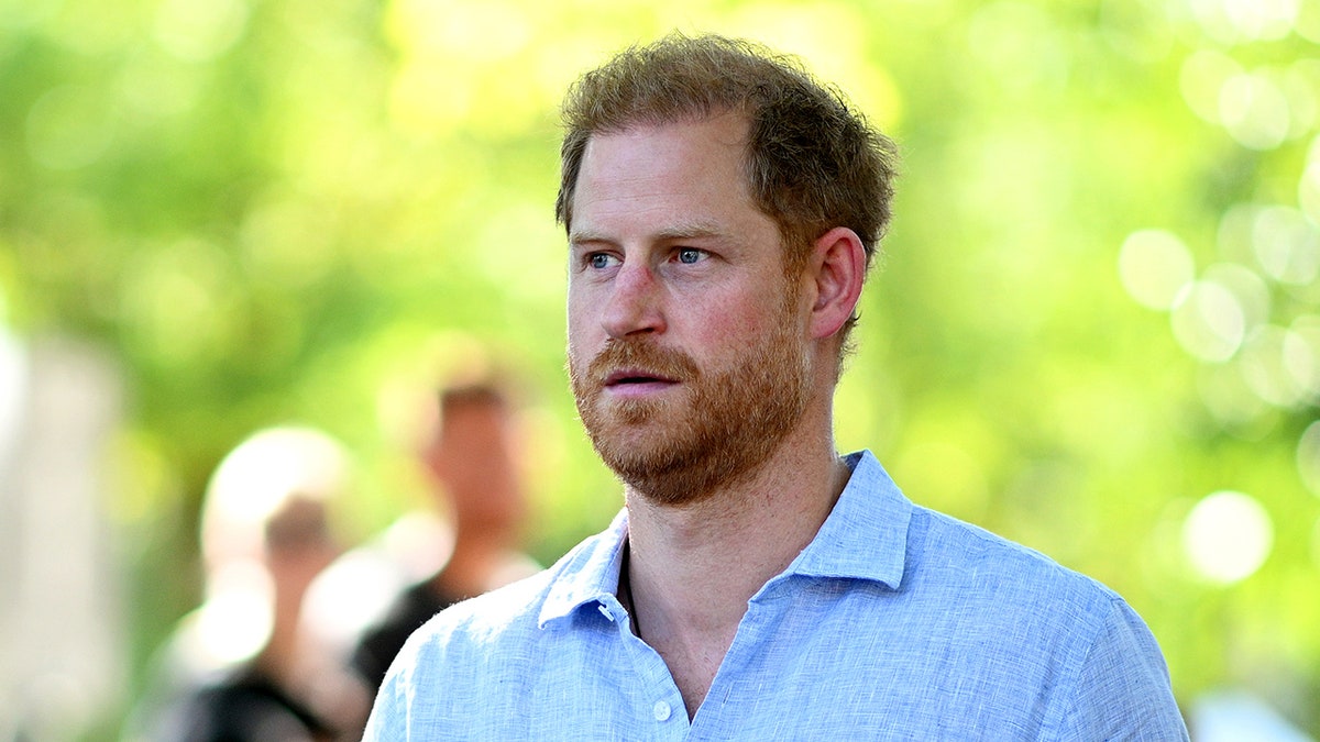 Close up of Prince Harry