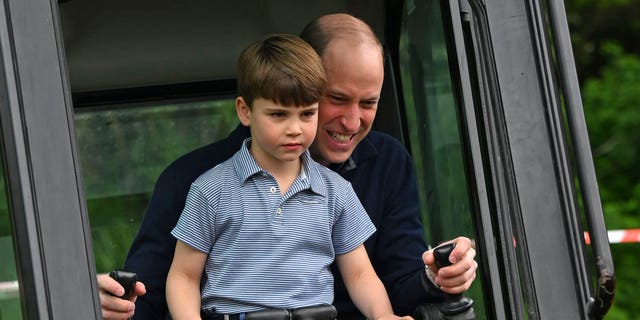 Prince Louis and his father