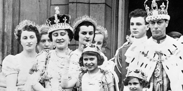 Queen Elizabeth at her father's coronation