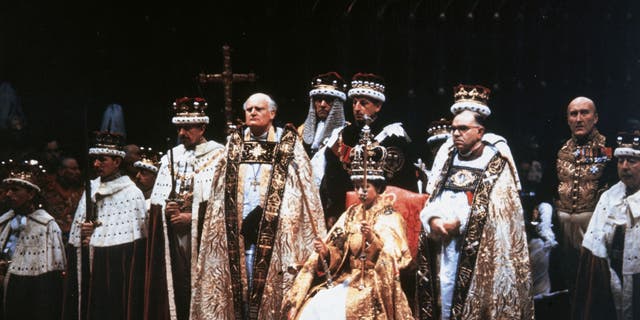 Queen Elizabeth crowned