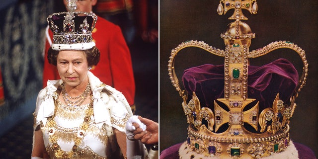 St. Edward's Crown worn by Queen Elizabeth II
