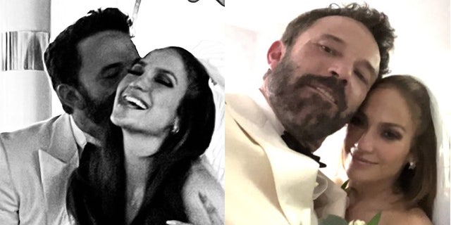 Jennifer Lopez "was stunning" and wore a white gown to marry Ben Affleck