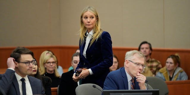 Gwyneth Paltrow walks out of the courtroom following the reading of the verdict Thursday.