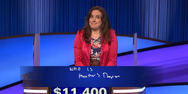 Karen missed the Final Jeopardy clue, causing her to fall to third place.