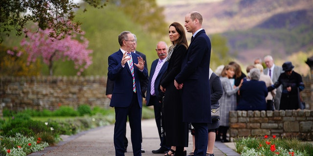 Kate and WIlliam with an Aberfan disaster survivor