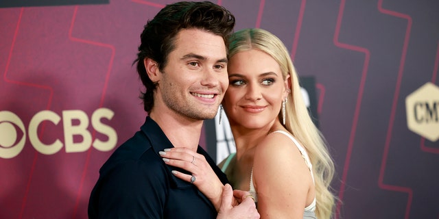 Chase Stokes and Kelsea Ballerini made their red carpet debut at the 2023 CMT Awards.