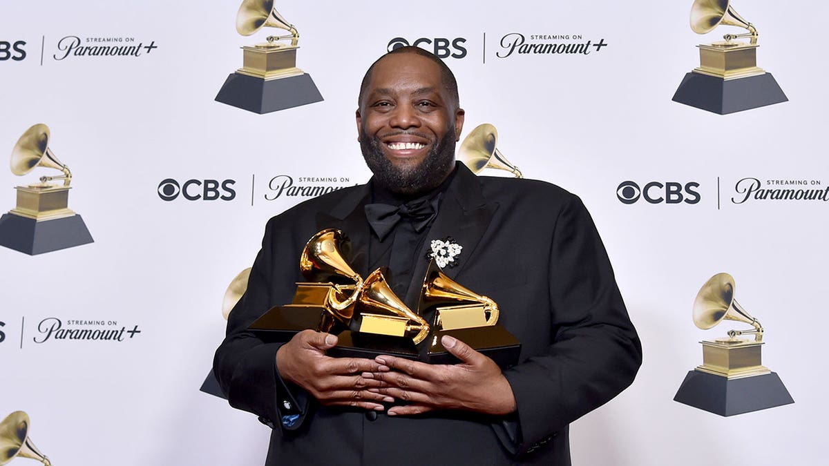Killer Mike with all 3 Grammys