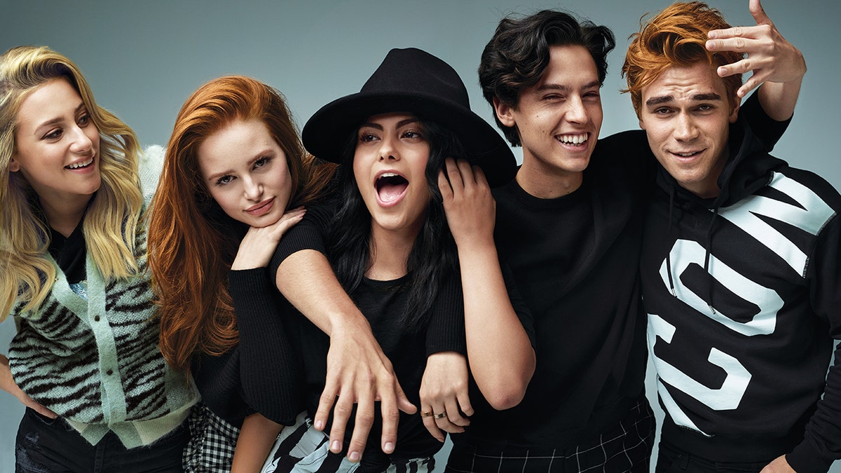 The cast of riverdale in a promo shoot